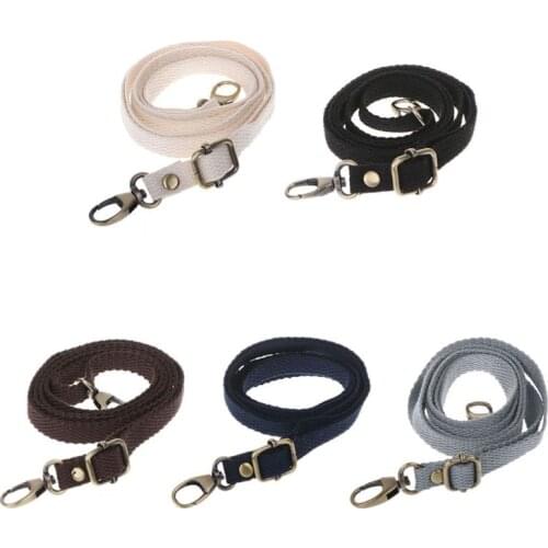 70-130cm Long Adjustable Canvas Strap Shoulder Bag Handle Crossbody Handbag Replacement Bag Belt Accessories 1.2cm Wide KZ0348-1