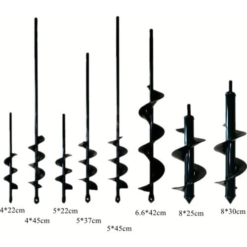 14 Size Garden Auger Planter Spiral Drill Bit Tools Rapid Planting Flower Yard Fence Seed Petrol Hole Digger Bedding