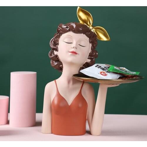 Key Storage Decoration Home Ornament Living Room Creative Hallway Tray Slightly Luxury Decoration New House Housewarming Gifts