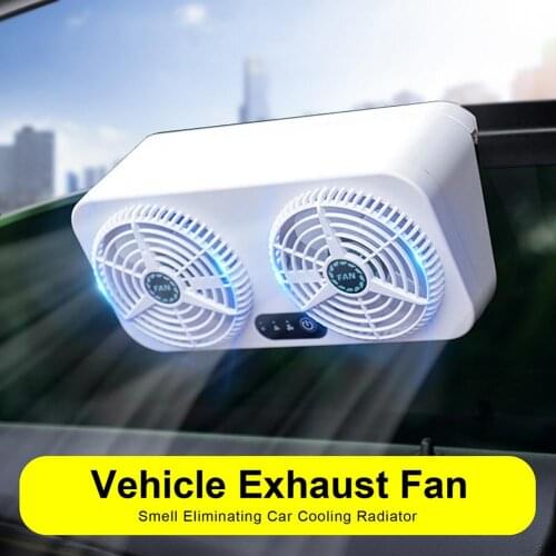 USB power cord Vehicle Exhaust Smell Eliminating Car Cooling Radiator in-car cooler, exhaust fan, circulating smoke fan