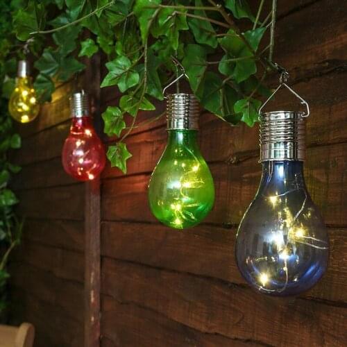 Waterproof Solar Light Outdoor Garden Hanging LED Light Lamp For Camping Home Christmas Wedding Party Lights Bar Lighting Decor