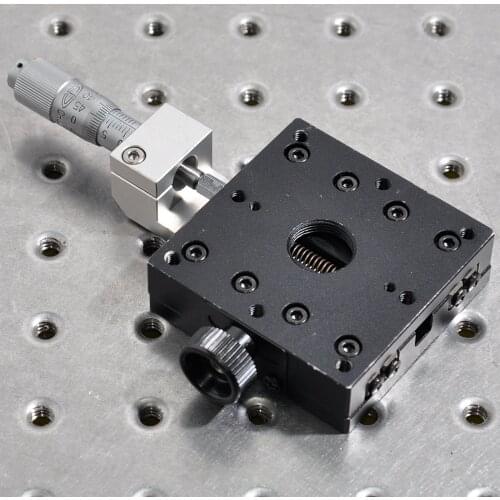 Y-axis mobile platform manual precision fine-tuning displacement sliding table aluminum alloy adjustment table 60mm