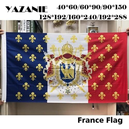 YAZANIE French Empire Historical Imperial Royal Standard of Napoleon III Flags France Polyester Printing Flags and Banners