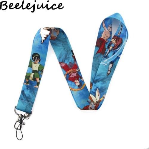 24pcs Avatar The Last Airbender Lanyards Cool Neck Strap webbings ribbons Phone Keys ID Card Holder Lanyard Keys DIY Hang Ropes