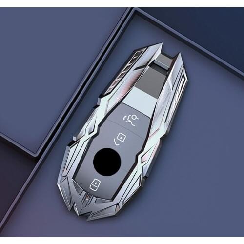 3 Buttons Alloy Remote Key Fob Car Key Case Cover Shell Bag For Mercedes Benz New E Class E200 E260 E300 E320 W213 Car Styling