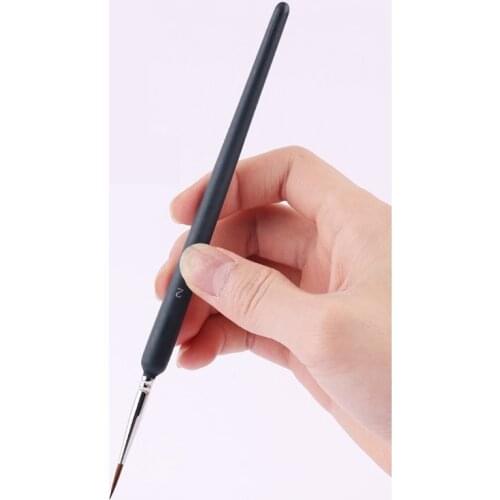 634D 10 Pcs Hook Line Pens Wolf Hair Brushes Set for Detail Art Liner Painting Miniatures Acrylic Watercolor Oil Gouache Drawing