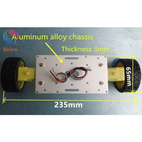 2WD Balance Car Chassis Aluminum Alloy Chassis Balancing Vehicle Base TT Motor With AB Phase Encoder for DIY Robot Model Toy