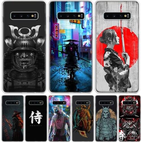 Samurai Japanese Art Phone Case for Samsung Galaxy S10 S20 Ultra Note 10 9 8 S9 S8 S7 J4 J6 J8 Plus Lite + Popular Cover Capa