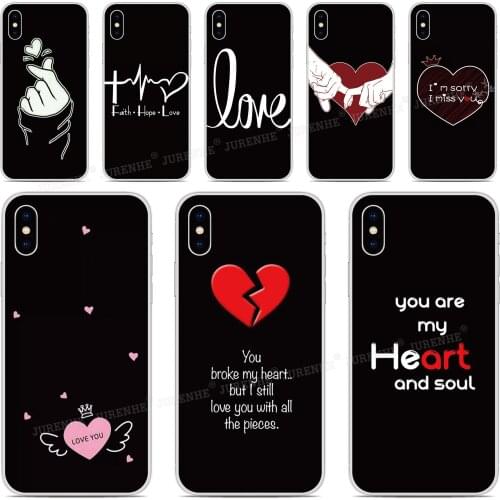 Fundas TPU Soft Silicone Love HeartCover For Wiko View 4 2 Go XL U Feel Lite Lenny 5 Jerry 4 Tommy Sunny 3 Harry 2 Phone Case
