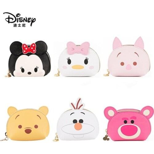 Disney Mickey Childrens Coin Purse Cute Girls Fashion Zipper Wallet Lotso Change Bag Winnie Pooh Yellow PU Purse Christmas Gifts