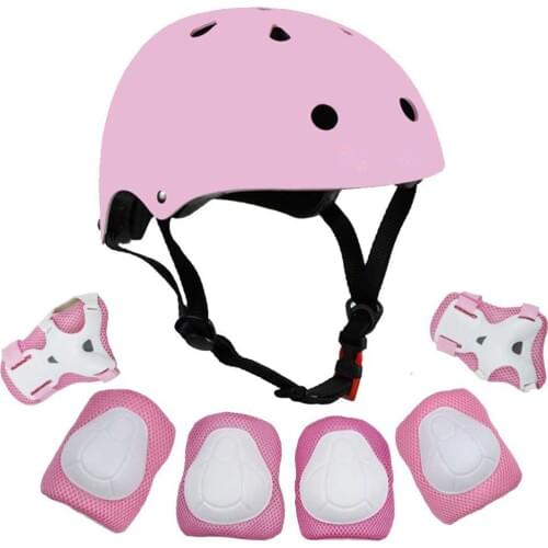 Kids Bike Roller Skating Knee Elbow Wrist Protective Gear Skateboard Helmet Bike Knee Protector For Adult Kids Men Women