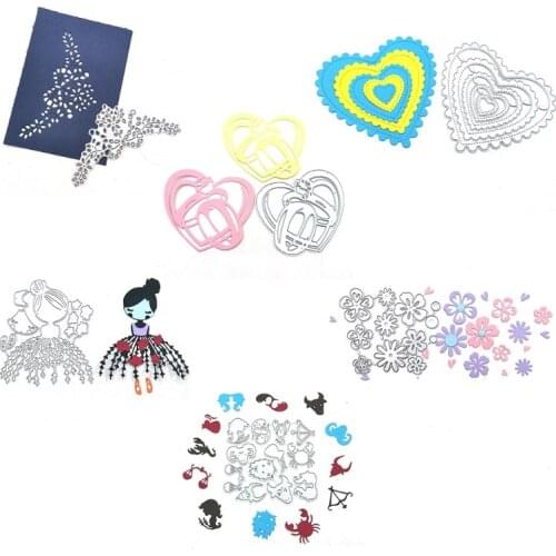 Flower Lace Elegant Carbon Steel Cutting Dies DIY Scrapbooking Photo Album Cards 95AA