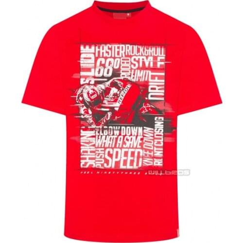 Motorcycle MTB Bike Off-road Short Sleeve Motorbike Red T-shirts Motocross Summer Jersey