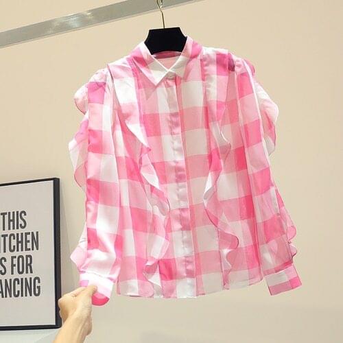 MIUXIMAO Women's Plaid Shirts
