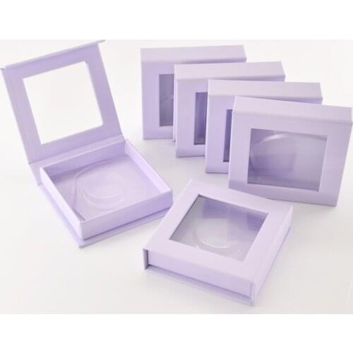 Wholesale False lash packaging box custom logo eyelash boxes packaging Makeup 5D mink lashes boxes Square eyelash storage case