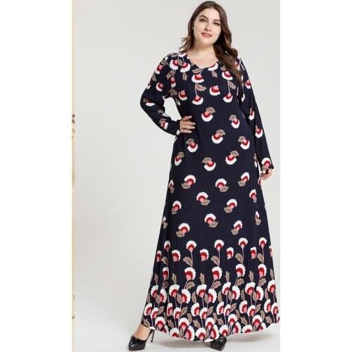 Ramadan Turkey Muslim Abaya Women hijab Dress Print Eid Moroccan Kaftan Djellaba Jilbab Vestidos Islamic Clothing plus size robe