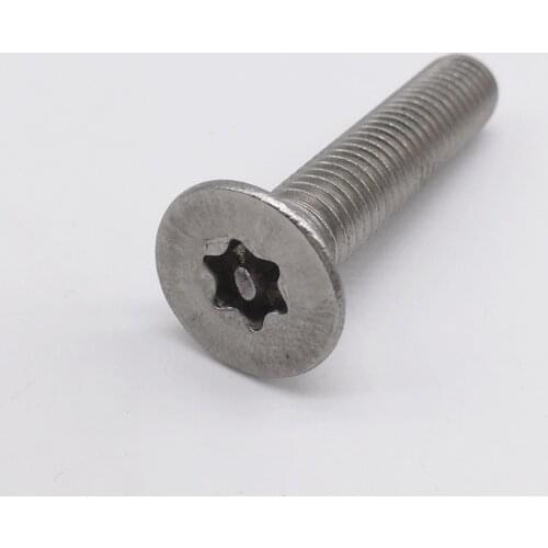 Wkooa M4 Security Screw Flat Head Socket Cap Torx Screws Tamper Resistant Stainless Steel T20
