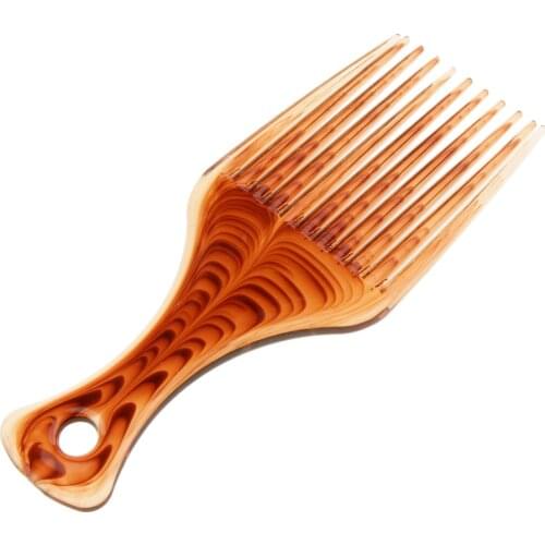 1pcs Afro Hair Combs Plastic Wide Tooth African Pik Comb Wig Detangle Brushes Hairdressing Styling Tool