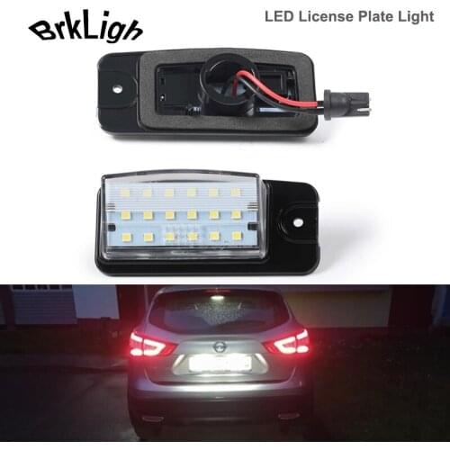 2Pcs LED License Plate Light Number Module Lamps White Canbus For Infiniti Q45 EX25 EX35 EX37 FX35 FX37 FX50 QX50 QX70 Nissan NV