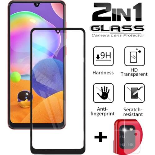 2in1 Screen Film Glass For Samsung Galaxy M01 M10 M11 M20 M21 Screen Protector For Samsung M30 M30s M31 M51M31s Protective Glass