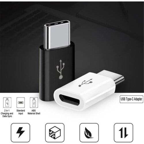 3PCS Micro USB To Type C Android Phone Adapter for Huawei Sumsang Xiaomi Microusb To Typec Usbc Otg Connector Data Charging Plug