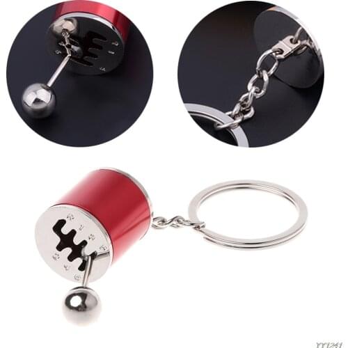 5 Colors Manual Transmission Gear Lever Keychain Gearbox Shift Lever Key Holder W110