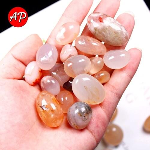 50g Natural Pink Sakura Agates Crushed Stone Crystal Degauss Chakra Healing Quartz Home Decorate