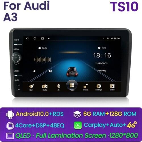 Car Radio GPS Multimedia Player For Audi A3 8P S3 2003 2004 2005-2012 2din Android Car Player NO DVD Support Multiple Languages