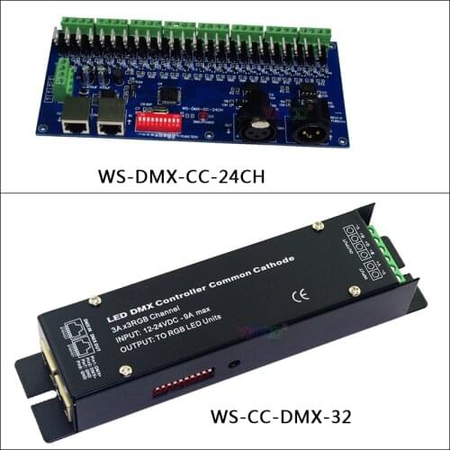 Free shipping 24 channel 8 groups dmx512 decoder;High Frequency 3CH DMX512 led RGB controller for led strip light,DC12-24V