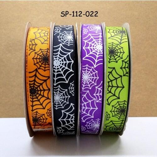 Free shipping 50 yard Halloween ribbon printed grosgrain ribbon SP-112-022