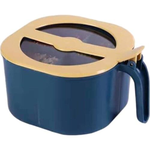 Four In One Seasoning Box Set Nordic Style Kitchen Seasoning Can With Spoon Plastic Material Two Color Choices