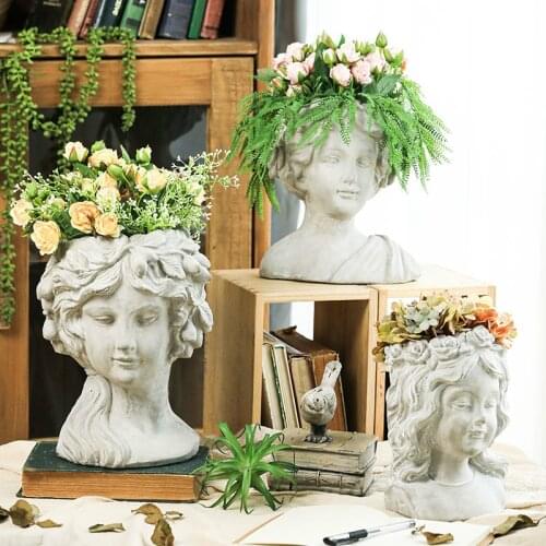 Handmade Resin Meat Flowerpot Decoration Art Vase Flower Cool Decorative Creative Portrait Lucky home decore flower pots