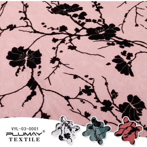 Flocking lace fabric DIY 4 way stretch white 92 Nylon 8 Spandex for Stage costumes party dress