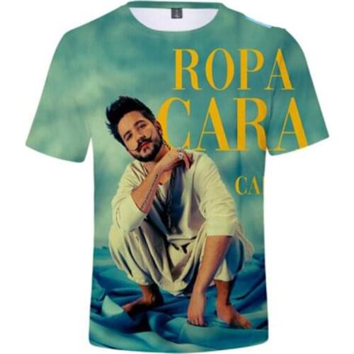 Pop Singer Camilo Echeverry 3D T Shirt Women Men Summer Fashion Short Sleeve Funny Tshirt Graphic Tees Streetwear Harajuku Tops