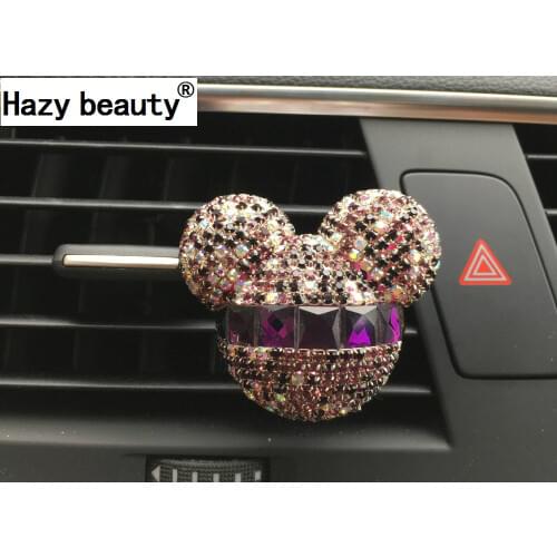 Hazy beauty car ornaments Exquisite diamond Air conditioning outlet Car air refreshing agent Car styling Perfumes 100 Original