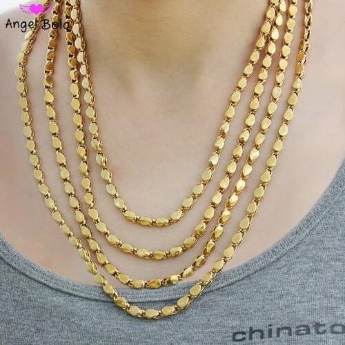 Classic Gold Drop Shape Ladies Lucky Charm Necklace Muslim Islamic Luxury Jewelry Wedding Party Holiday Gifts Wholesale