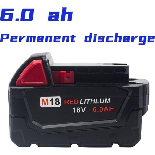 Bonacell 3PCS 6.0AH Li-Ion Tool Battery For Milwaukee M18 48-11-1815 48-11-1850 2646-20 2642-21CT Replacement M18 Battery Charge