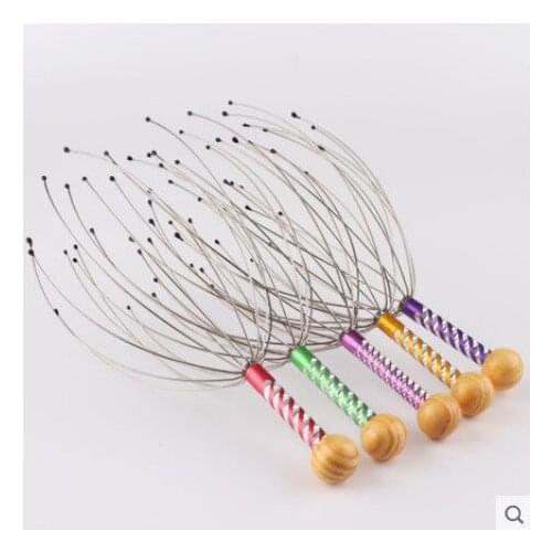 Octopus head massager Steel wire head grabbing scalp massager massage grabbing octopus head massager