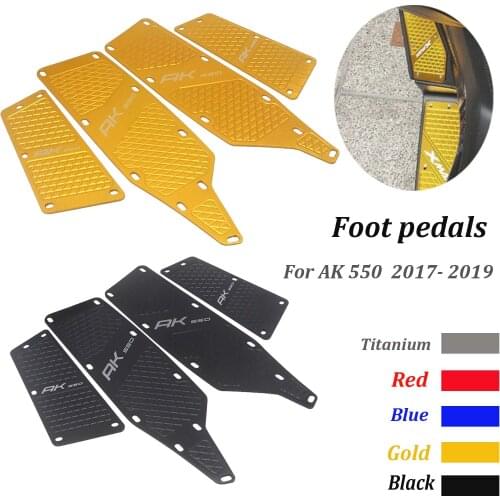 Motorcycle Accessories Front and Rear Footrest Footboard Step Floorboards Foot pedal For AK 550 ak550 2017 2018 2019