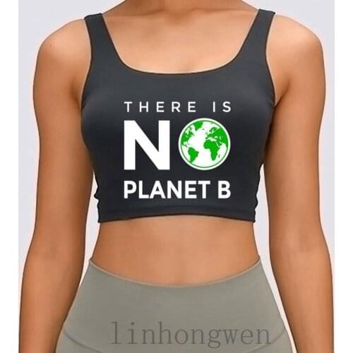 There Is No Planet B Earth Women Tank Top Basic Character Formal Spring O-Neck Normal FiTank Top