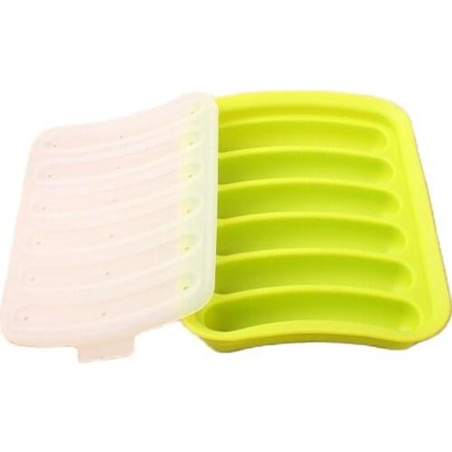 Food supplement homemade steamed sausage hot dog grinding ham sausage Creative Food Grade Silicone DIY Homemade Sausage Molds