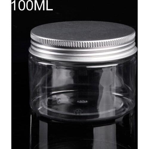 100ml Plastic Containers for Cosmetics Travel Bottle Aluminium Tins Refillable Bottle Eyeshadow Makeup Box Powder Container