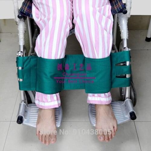 APN Wheelchair footrest leg strap seat belt,adjustable safety restraint for disabled patients, elderly & seniors care seat belt