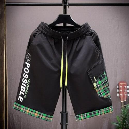 Shorts Men Japanese Style Cotton Running Sport Shorts for Men Casual 2021 Summer Elastic Waist Solid Shorts Printed Clothing