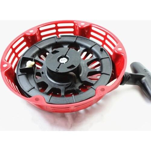 Recoil starter new type curved steel rod for Honda GX340 GX390 engine motor water pump rammer pull start parts replacement