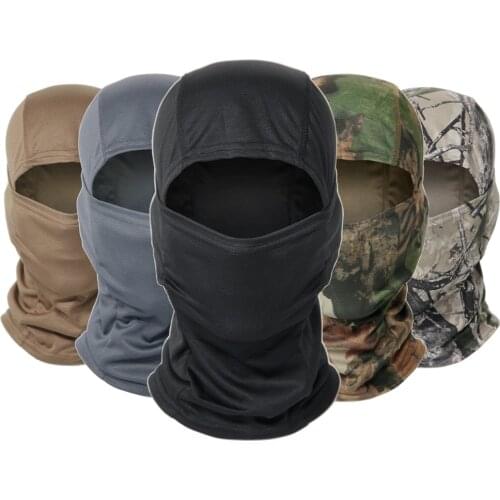 Multicam Military Balaclava Print Full Face Shield Hunting Fishing Camping Cycling Helmet Liner Cap Tactical Camouflage Scarf