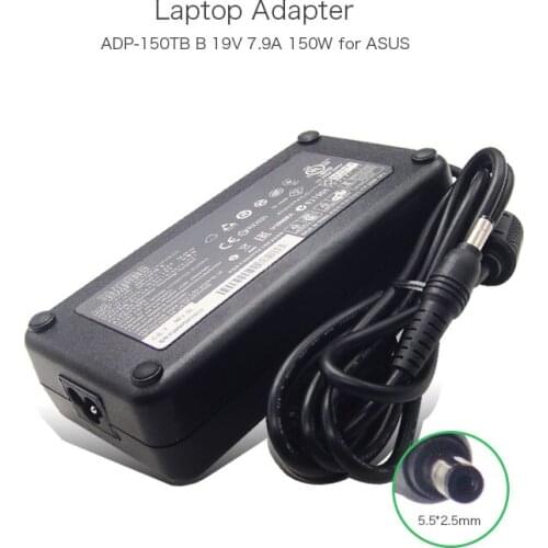 Genuine ADP-150TB B 19V 7.9A 150W 5.5*2.5mm Laptop Power Charger for ASUS VX7 G73S G74 G53S G74S G53SX ADP-150NB D AC Adapter