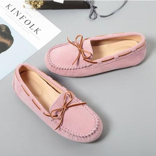 2021 New Arrival Casual Womens Shoes Genuine Leather Women Loafers Moccasins Fashion Slip On Women Flats Shoes