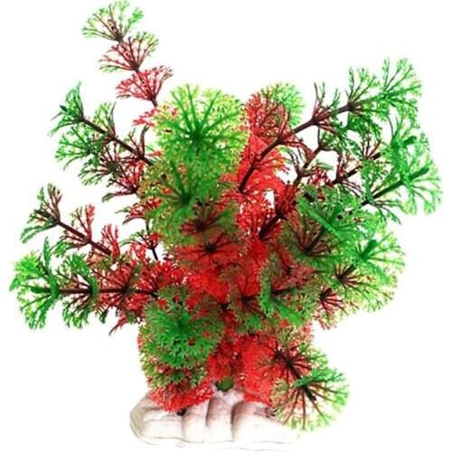 Vivid Artificial Aquarium Fish Tank Plastic Fake Plant Grass Decoration Ornament Water Plant Supplies Products Accessories