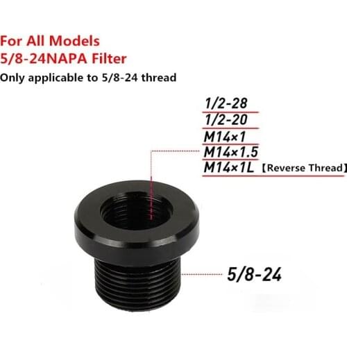 1PCs of 1/2-28 1/2-20 M14x1L M14x1 For Barrel Thread Adapter for .223 .308 AK47 AK74 SKS Suitable for all NAPA